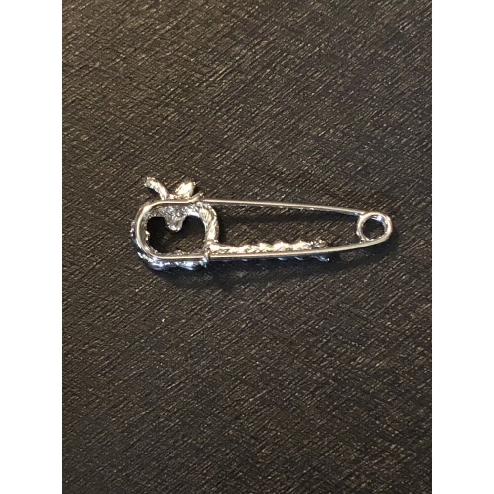 Rhinestone Crystal Apple Stock Tie Pin Horse Show Fox Hunting Eventing Dressage - Picture 2 of 2